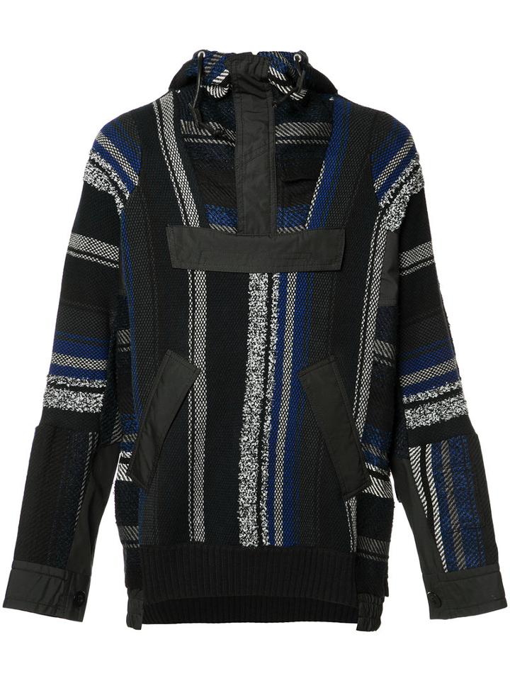 Sacai - Striped Jumper - Men - Cotton/acrylic - 3, Blue, Cotton/acrylic