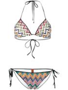 Missoni - Zig Zag Bikini - Women - Nylon/polyester/spandex/elastane/viscose - 40, Black, Nylon/polyester/spandex/elastane/viscose