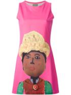 Walter Van Beirendonck Vintage 'avatar' Doll Print Dress