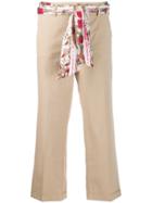 Cambio Scarf Belt Trousers - Neutrals