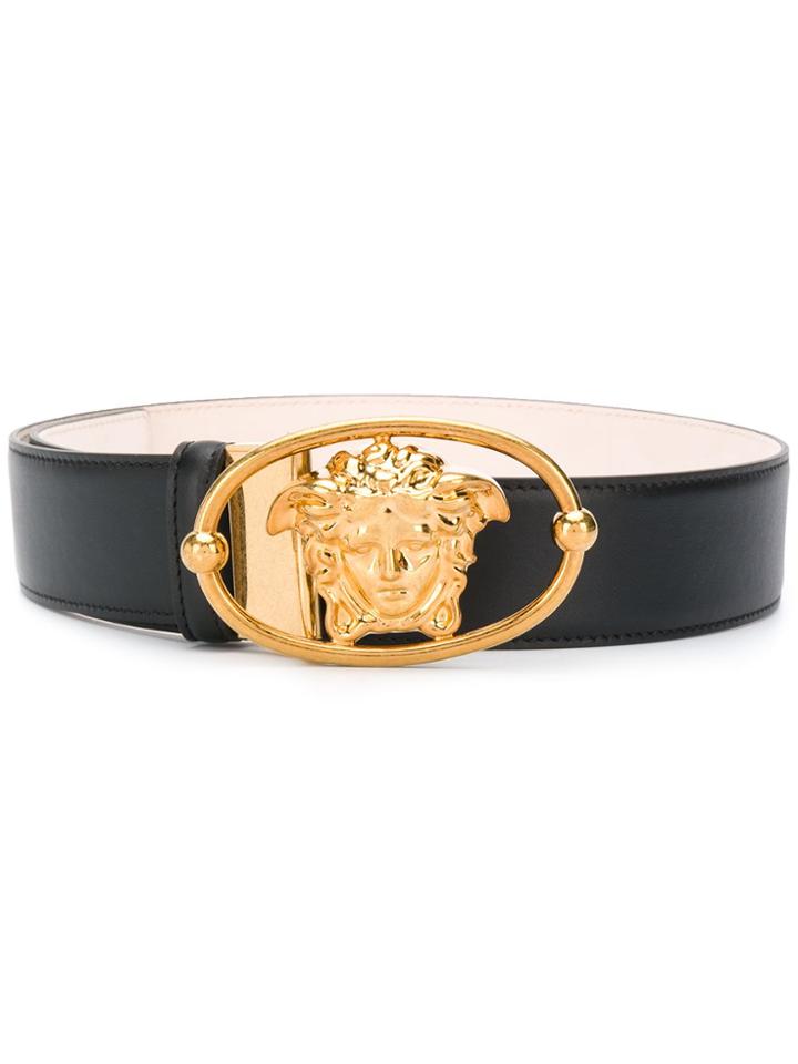 Versace Medusa Head Belt Buckle - Black