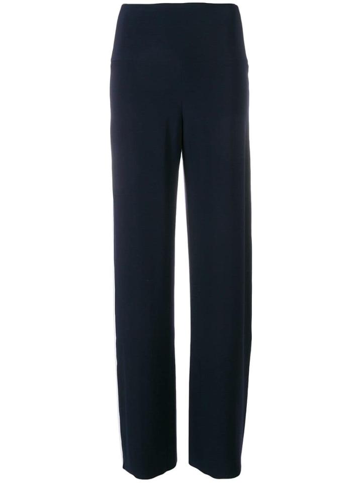 Norma Kamali Side Stripe Track Pants - Blue
