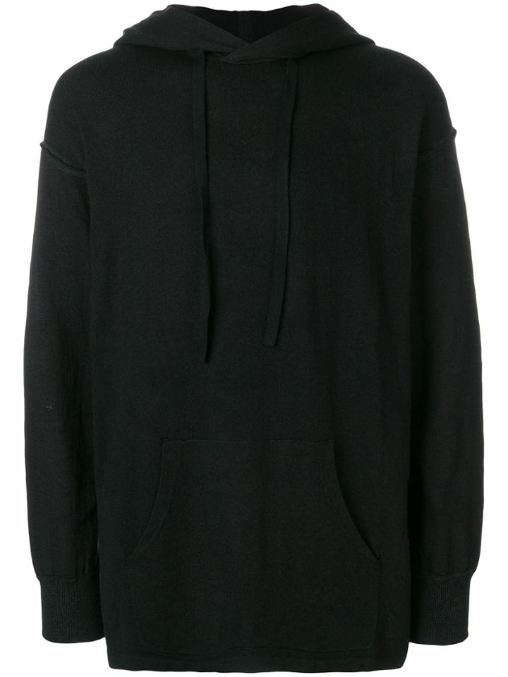 The Viridi-anne Drawstring Hoodie - Black