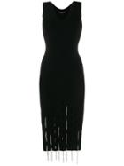 Diesel Chain Fringe Knitted Dress - Black