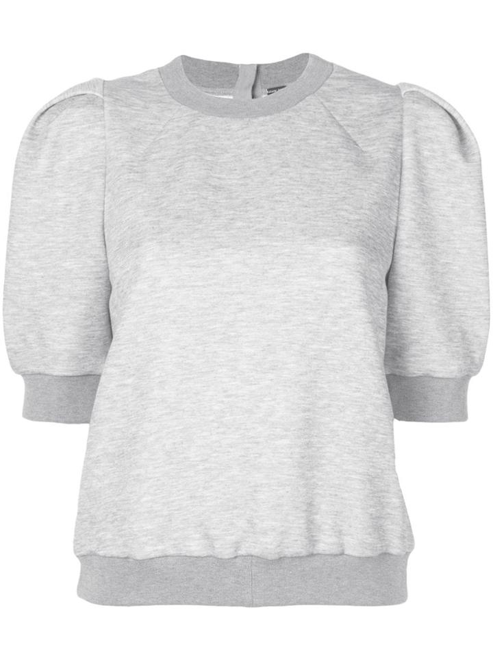 Adam Lippes Puff Sleeve Sweatshirt - Grey