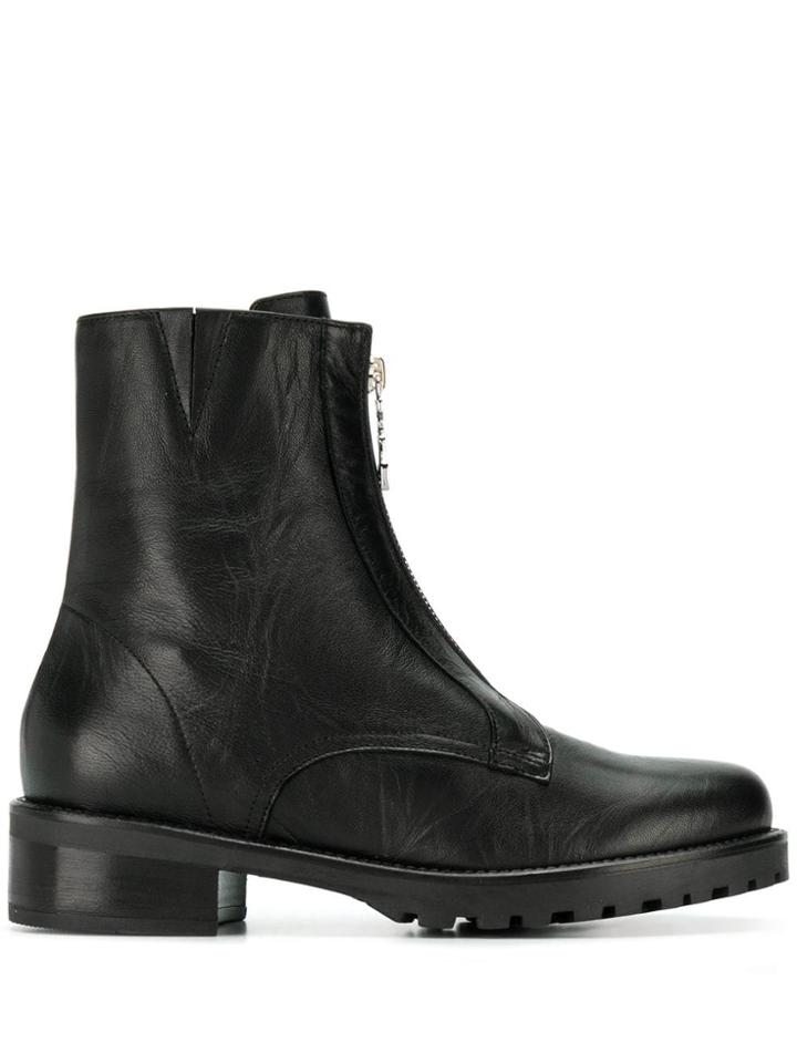 Patrizia Pepe Zip-up Boots - Black