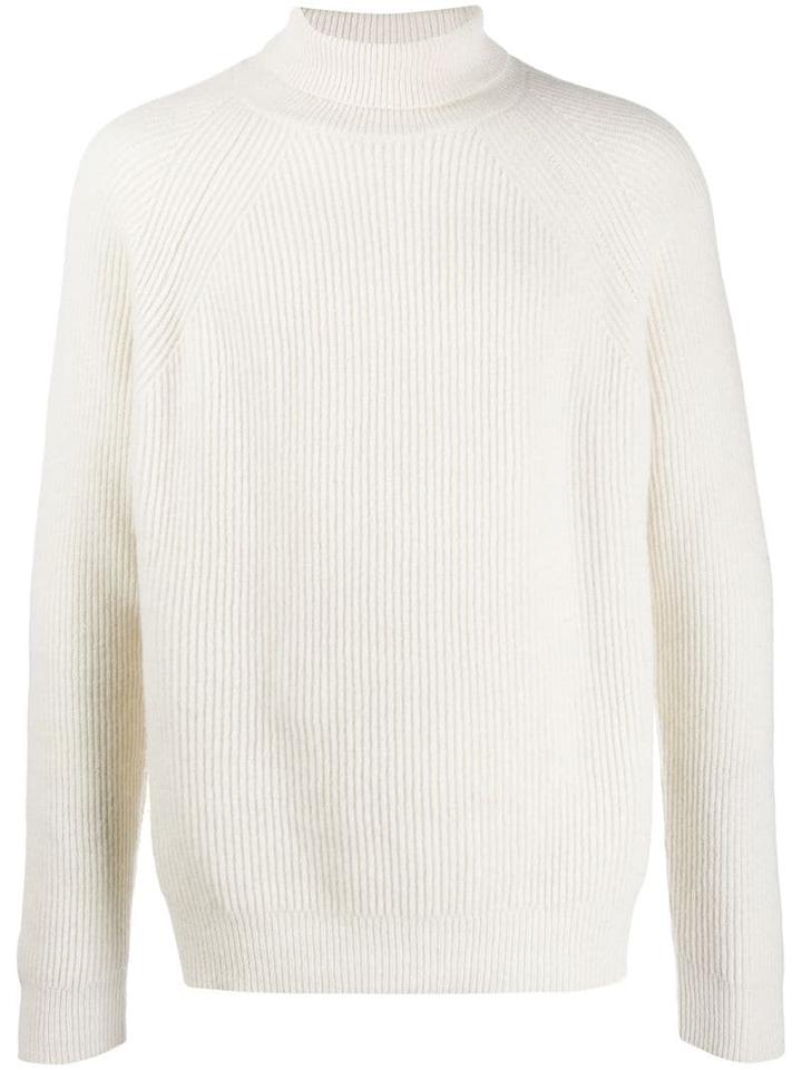 Paltò Rollneck Knit Sweater - White