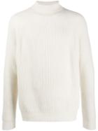 Paltò Rollneck Knit Sweater - White