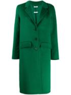 P.a.r.o.s.h. Single-breasted Fitted Coat - Green