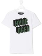 Hydrogen Kids Teen Logo Print T-shirt - White