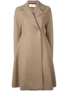 Harris Wharf London Double Breasted Coat, Women's, Size: 46, Nude/neutrals, Virgin Wool