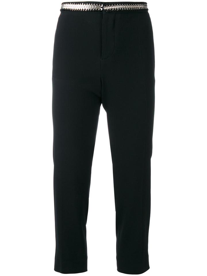 Dsquared2 - Metallic Coin-embroidered Trousers - Women - Polyester/spandex/elastane/acetate/viscose - 40, Black, Polyester/spandex/elastane/acetate/viscose