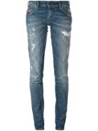 Diesel Skinny Jeans, Women's, Size: 29/32, Blue, Cotton/spandex/elastane