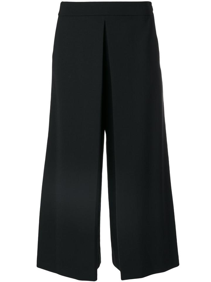 Alexander Wang - High Waisted Fold Front Trousers - Women - Polyester/spandex/elastane/wool - 6, Black, Polyester/spandex/elastane/wool