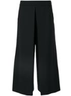 Alexander Wang - High Waisted Fold Front Trousers - Women - Polyester/spandex/elastane/wool - 6, Black, Polyester/spandex/elastane/wool