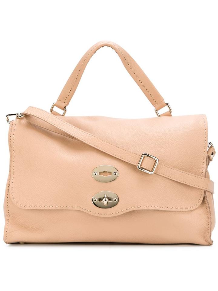 Zanellato Large 'postina' Satchel, Women's, Nude/neutrals