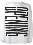 Opening Ceremony Logo Print Sweatshirt, Adult Unisex, Size: Medium, White, Cotton