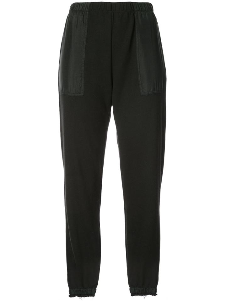 Raquel Allegra Cropped Track Pants - Black
