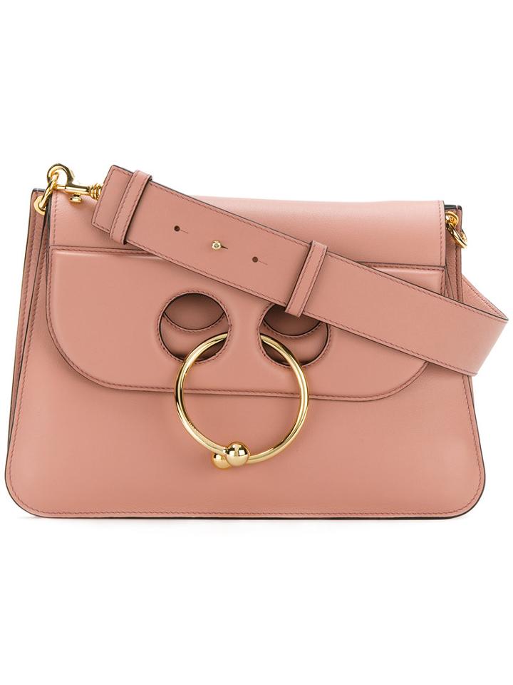 J.w.anderson - Pierce Shoulder Bag - Women - Calf Leather/metal - One Size, Pink/purple, Calf Leather/metal