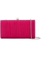We11done Ribbed Chain Clutch Bag - Pink & Purple