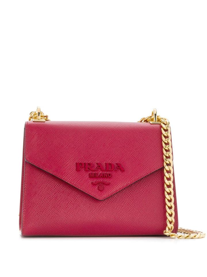Prada Envelope Shoulder Bag - Red