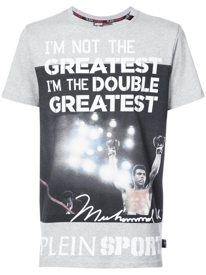 Plein Sport - Printed T-shirt - Men - Cotton - M, Grey, Cotton