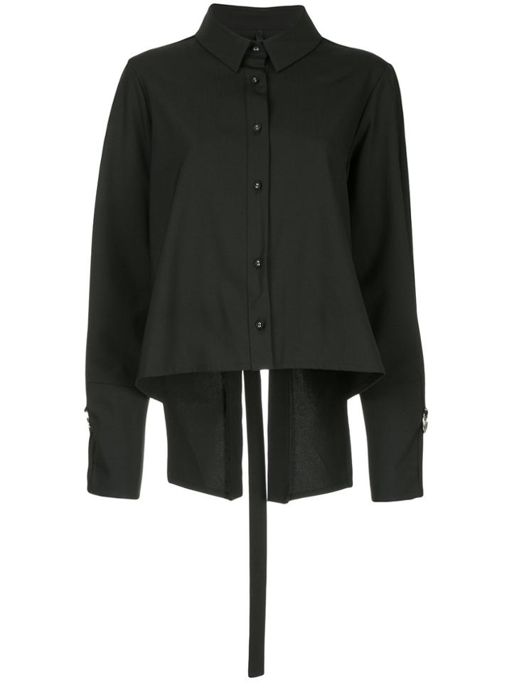 Taylor Tie Back Shirt - Black