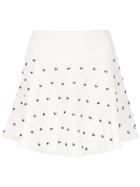 Andrea Bogosian Flared Knit Skirt - White