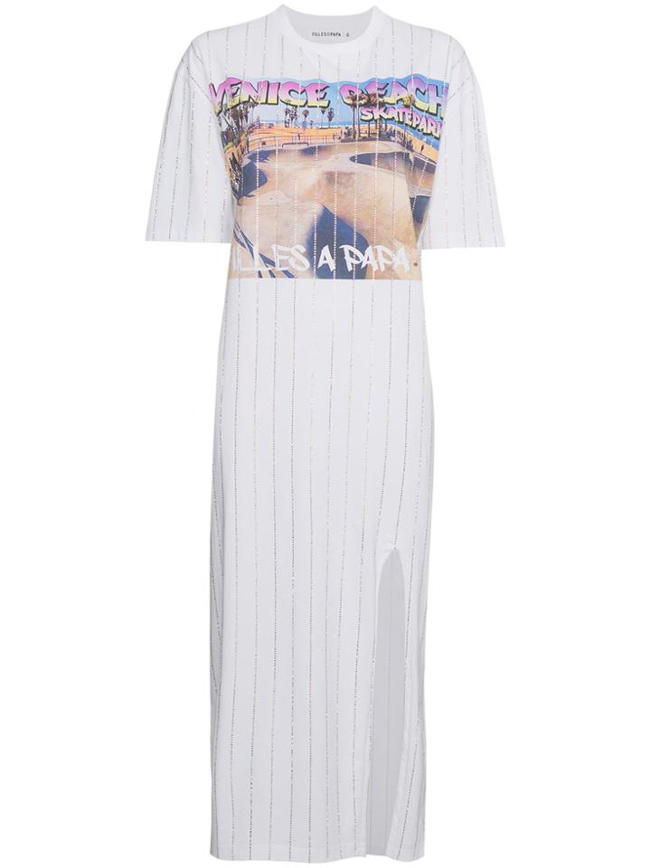Filles A Papa Venice Beach Jersey Dress - White