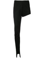 Litkovskaya - Asymmetrical Brief Leggings - Women - Polyamide/spandex/elastane/viscose - 36, Black, Polyamide/spandex/elastane/viscose