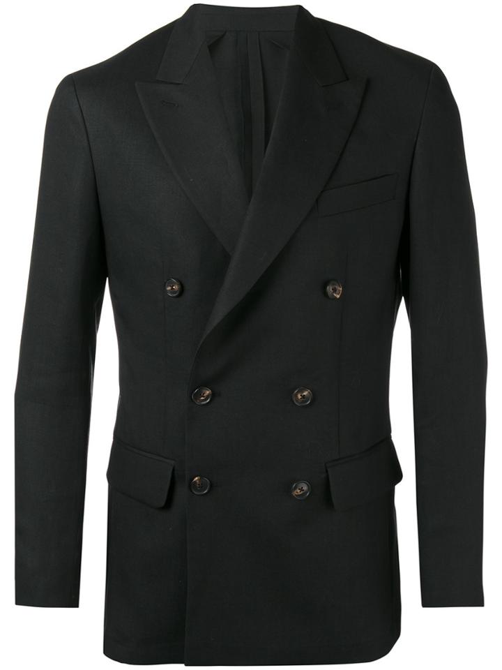 Umit Benan Double-breasted Blazer - Black