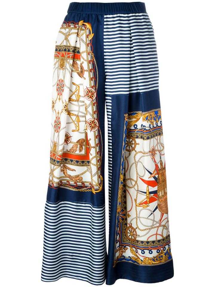 P.a.r.o.s.h. Sestri Palazzo Pants - Blue