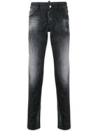Dsquared2 Faded Slim Jeans - Black