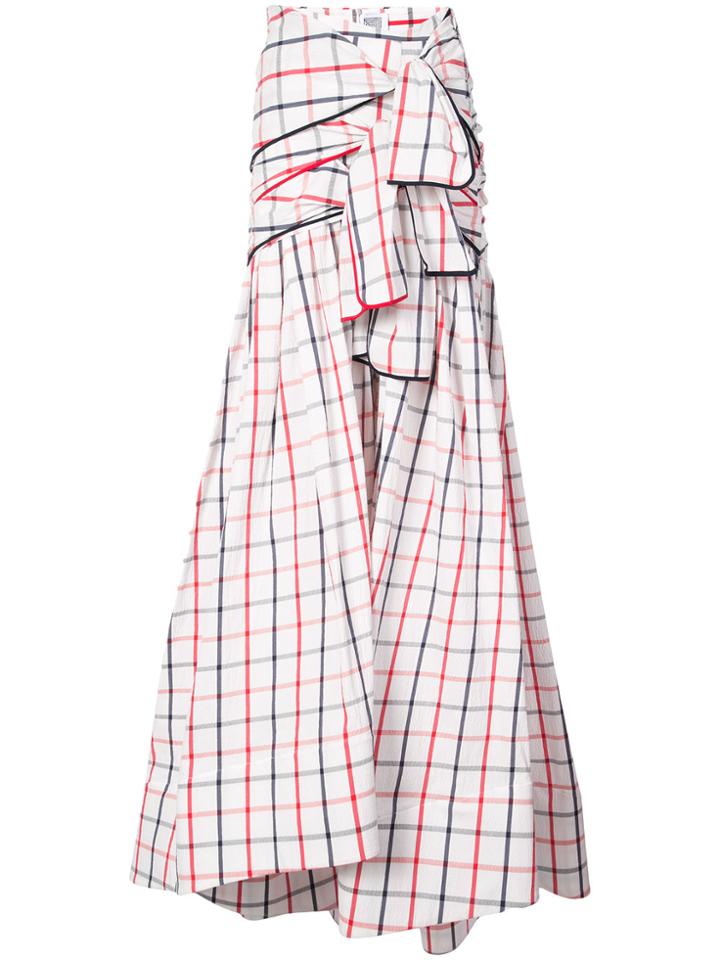 Rosie Assoulin Tri-tie Maxi Skirt - Red
