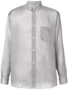 Comme Des Garçons Shirt Sheer Button Up Shirt - Grey