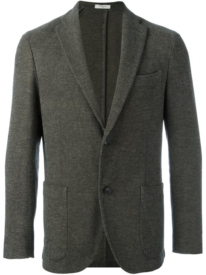 Boglioli Single Breasted Blazer, Men's, Size: 54, Nude/neutrals, Cupro/cotton/spandex/elastane
