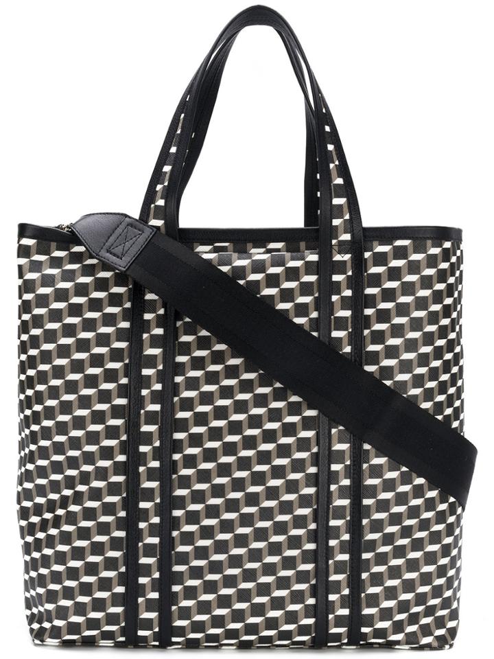 Pierre Hardy Canvas Cube Tote Bag - Black