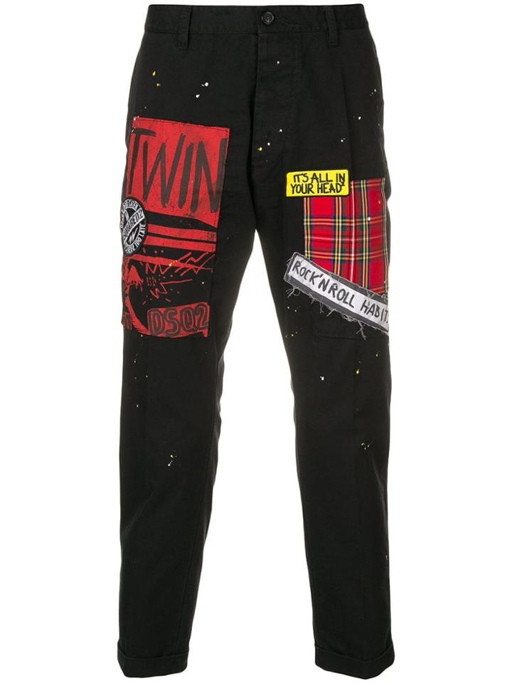 Dsquared2 Punk Tailored Trousers - Black