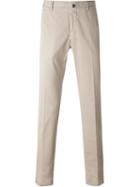 Incotex Front Pleat Trousers, Men's, Size: 54, Nude/neutrals, Cotton/spandex/elastane
