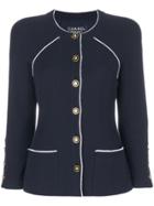Chanel Vintage Button Up Jacket - Blue