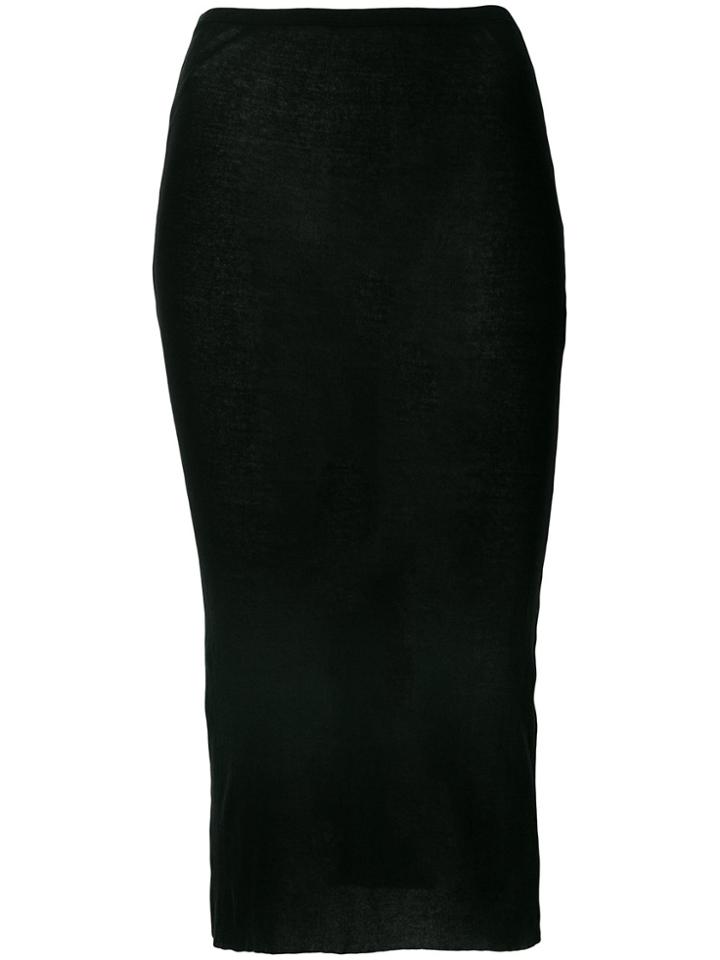Serien&deg;umerica Fitted Midi Skirt - Black
