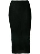 Serien&deg;umerica Fitted Midi Skirt - Black