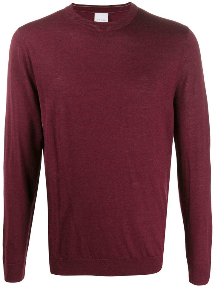 Paul Smith Crew-neck Knit Sweater - Red