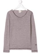 Caffe' D'orzo Teen Dori Striped Top - Brown