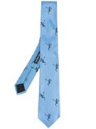 Alexander Mcqueen Printed Tie - Blue