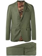 Etro - Two-piece Suit - Men - Cotton/spandex/elastane/silk/cupro - 52, Green, Cotton/spandex/elastane/silk/cupro