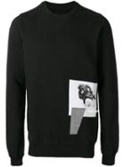 Rick Owens Drkshdw Photo Print Sweatshirt, Men's, Size: Small, Black, Cotton