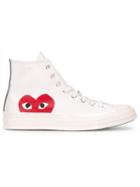 Comme Des Garçons Play Comme Des Garçon Play X Converse Chuck Taylor All Star Hi-top Sneakers, Adult Unisex, Size: 11, Nude/neutrals, Cotton/rubber