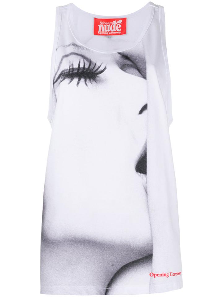 Opening Ceremony Silhouette Print Tank Top - White