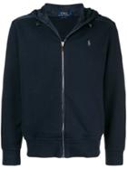 Polo Ralph Lauren Zip Front Logo Hoodie - Blue
